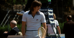 Adriano Panatta in occasione della storica vittoria della nazionale italiana in Coppa Davis, nel 1976